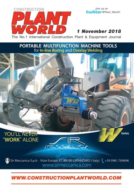 Construction Plant World 1st November 2018