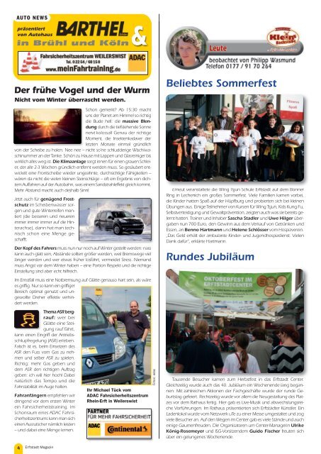 Erftstadt Magazin Oktober 2018