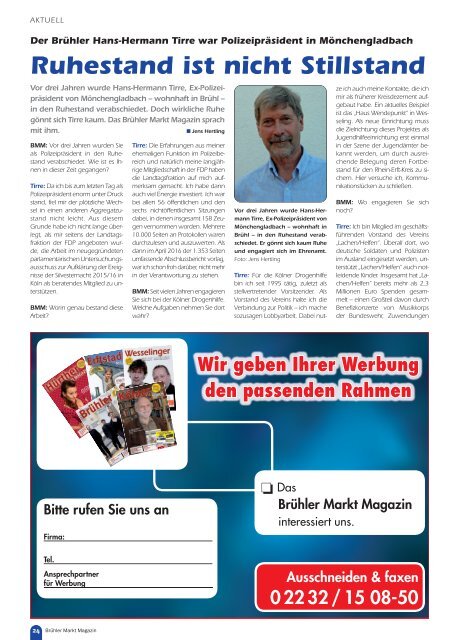 Brühler Markt Magazin Oktober 2018