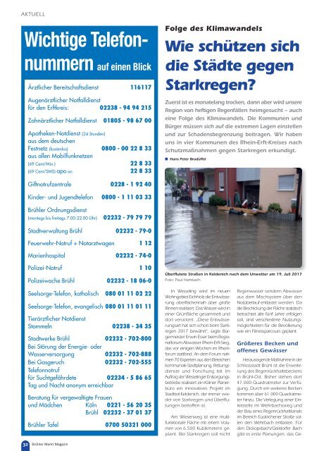 Brühler Markt Magazin Oktober 2018