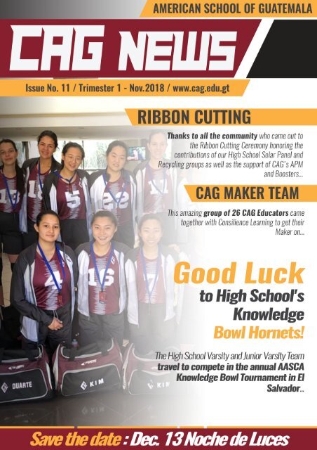 CAG NEWS - NOV18_ISSUE11