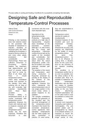 Designing Safe and Reproducible Temperature-Control  ... - Gwk