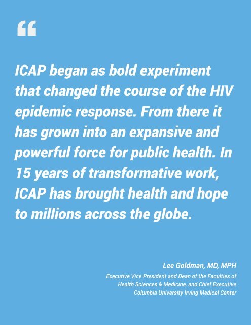 ICAP: Empowering Health for 15 Years