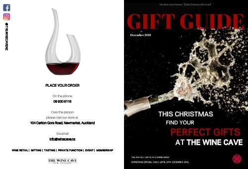 Wine Cave Gift Guide 2018