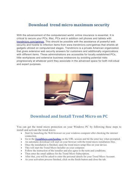 trend micro download to another computer trend micro download to another computer