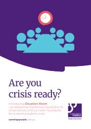 Situation Room - are you crisis ready? 