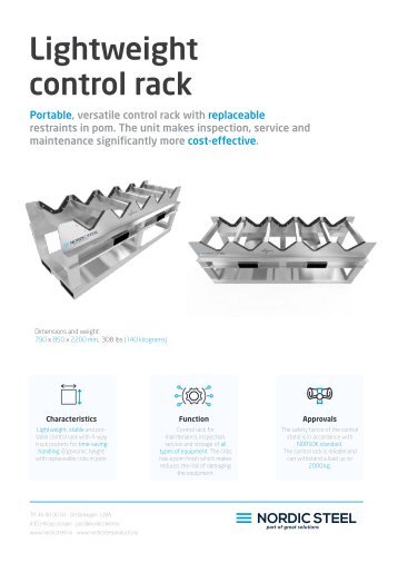 Lightweight control rack(EN)