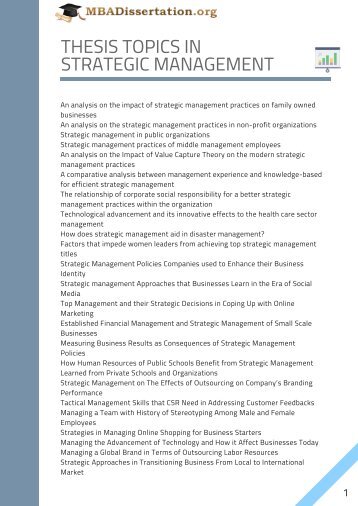 Dissertation suggestions