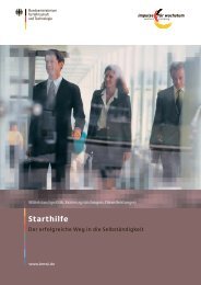 Starthilfe - Der erfolgreiche Weg in die Selbstständigkeit