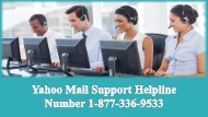 Yahoo Mail Support Helpline Number 1-877-336-9533