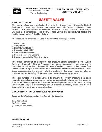 BHEL-WRITEUP-ON-SAFETY-VALVE-ERV