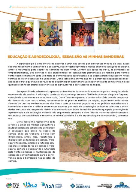 MULHER, AGRICULTORA E EDUCADORA DO CAMPO