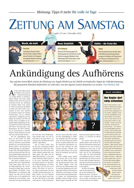 257. Ausgabe, ET 03.11.2018