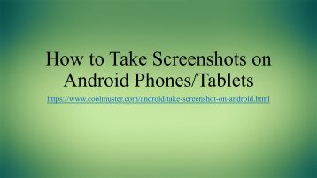 6 Easy Ways to Take Screenshot on Android Devices