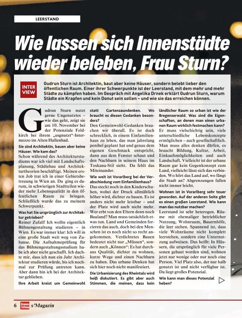 s'Magazin usm Ländle, 4. Oktober 2018