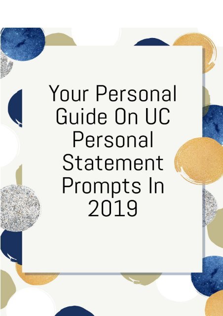 personal statement prompts uc