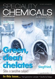 Speciality Chemicals Magazine October_November 2018