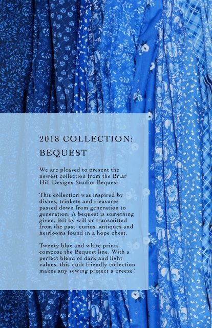 Briar Hill Designs Lookbook Fall 2018