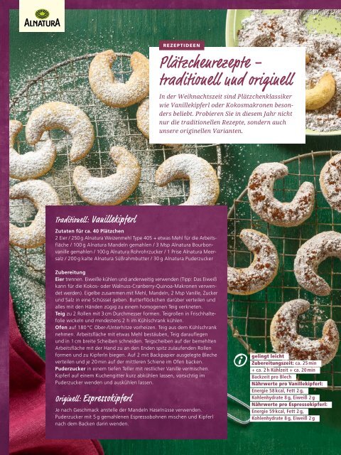 Alnatura Magazin November 2018