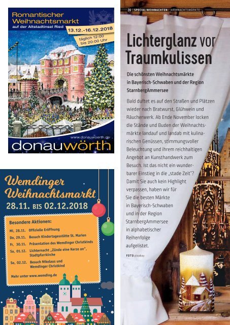 SchlossMagazin Bayerisch-Schwaben November 2018