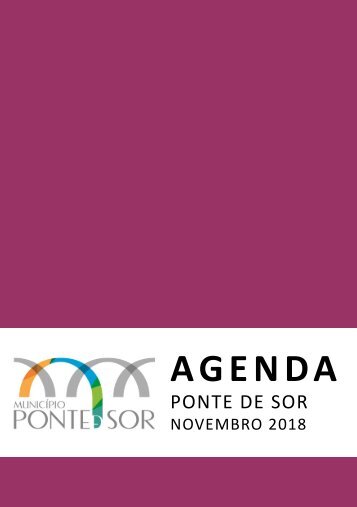  Agenda Ponte de Sor - novembro 2018