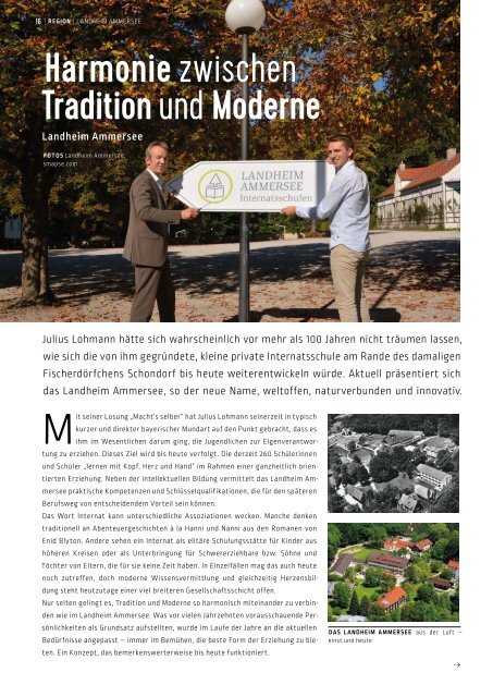 SchlossMagazin Fünfseenland November 2018