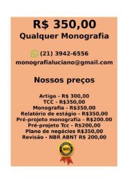 Tcc & Monografia por 349,99  whatsapp (21) 974111465 editoracaoservicos@gmail.com (98) 