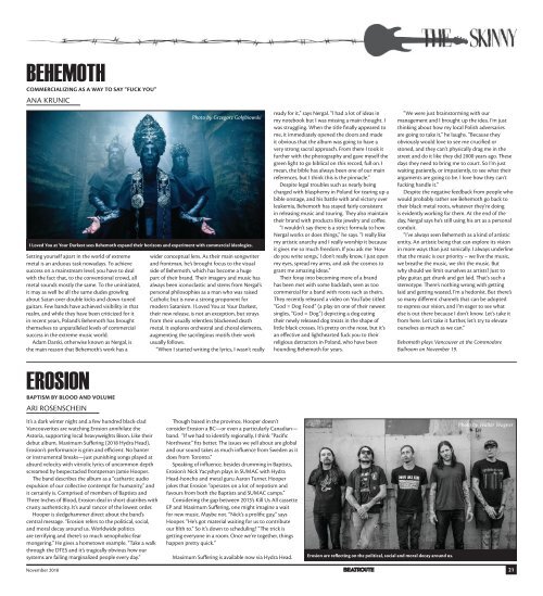 BeatRoute Magazine BC Edition November 2018