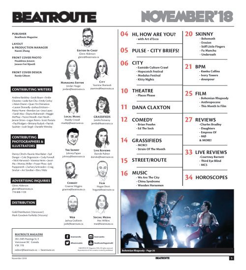 BeatRoute Magazine BC Edition November 2018