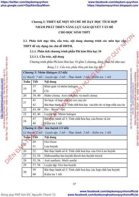 Preview Phát triển năng lực giải quyết vấn đề cho học sinh thông qua dạy học một số chủ đề tích hợp phần Hóa học phi kim lớp 10