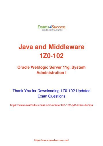 Oracle 1Z0-102 Exam Dumps [2018 NOV] - 100% Valid Questions