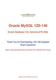 Oracle 1Z0-148 Exam Dumps [2018 NOV] - 100% Valid Questions