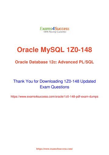 Oracle 1Z0-148 Exam Dumps [2018 NOV] - 100% Valid Questions