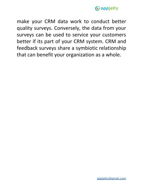 Why Integrate Surveys With SugarCRM