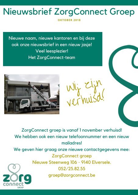 Nieuwsbrief Groep oktober 2018
