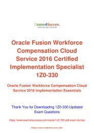 Oracle 1Z0-330 Exam Dumps [2018 NOV] - 100% Valid Questions