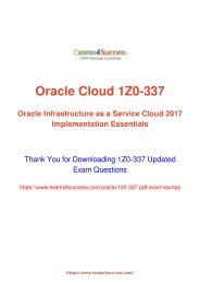 Oracle 1Z0-337 Exam Dumps [2018 NOV] - 100% Valid Questions