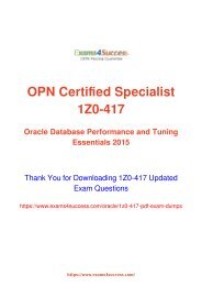 Oracle 1Z0-417 Exam Dumps [2018 NOV] - 100% Valid Questions