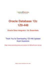 Oracle 1Z0-448 Exam Dumps [2018 NOV] - 100% Valid Questions