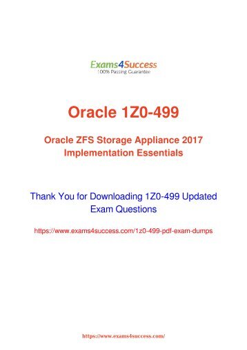 Oracle 1Z0-499 Exam Dumps [2018 NOV] - 100% Valid Questions