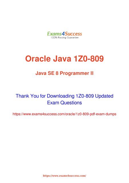 1z0-809 Exam | Maxtic
