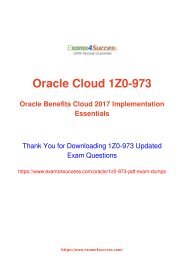 Oracle 1Z0-973 Exam Dumps [2018 NOV] - 100% Valid Questions
