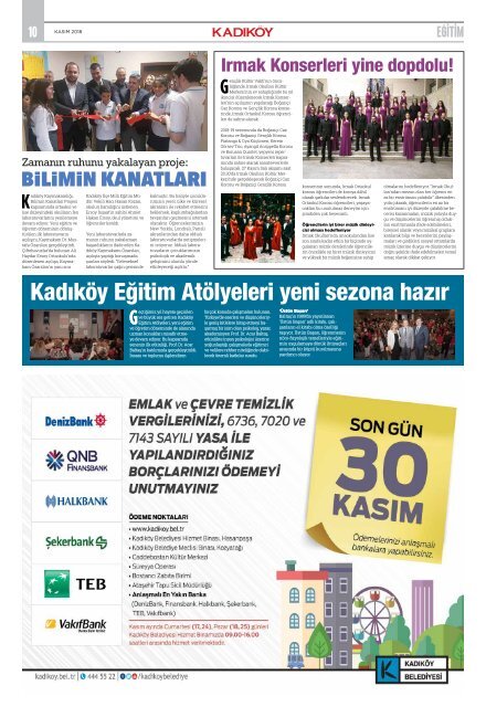 KADIKÖY GAZETESİ KASIM 2018