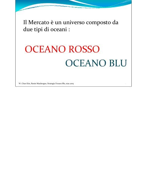 OCEANO ROSSO OCEANO BLU - Università di Urbino