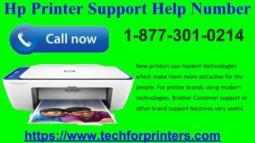 HP Printer Support Help Number Call At 1-877-301-0214 