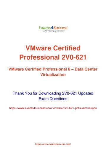 VMware 2V0-621 Exam Dumps [2018 NOV] - 100% Valid Questions