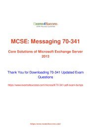 Microsoft 70-341 Exam Dumps [2018 NOV] - 100% Valid Questions