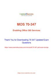 Microsoft 70-347 Exam Dumps [2018 NOV] - 100% Valid Questions