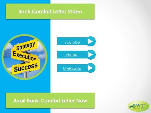 Bank Comfort Letter Procedure