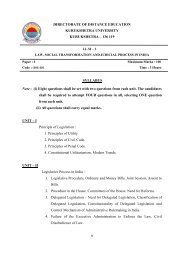 101 DE L.L.M - (P) Syllabus , Paper - I